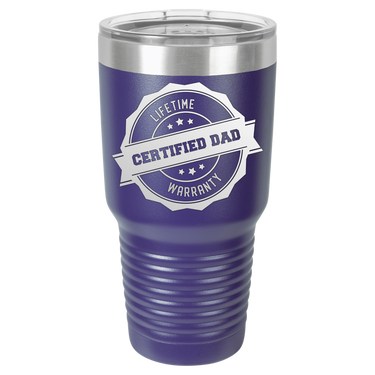 Lifetime Certified Dad Warranty 30oz Ringneck Tumbler